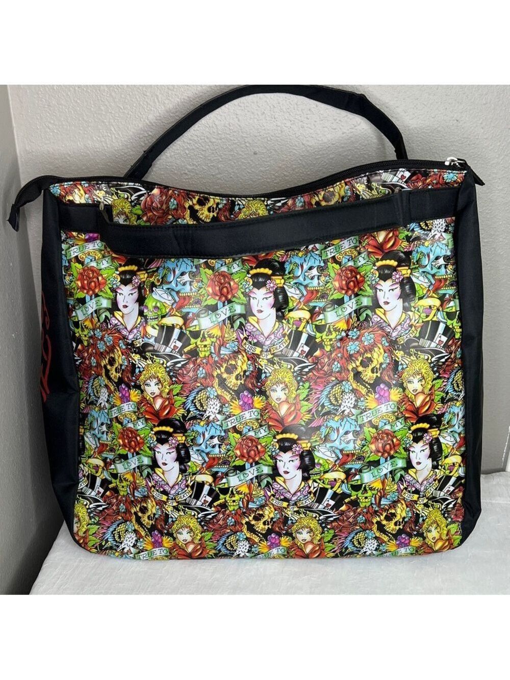 Ed Hardy Geisha Girl Graphic Women's Travel Bag